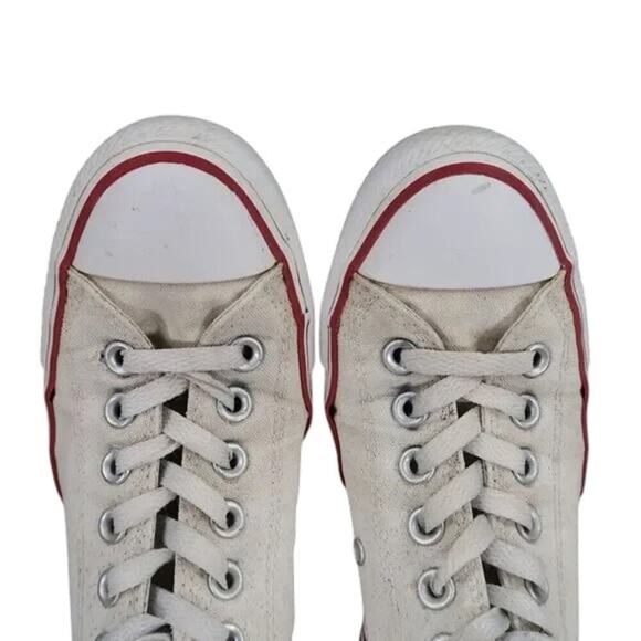 Converse Shoes Womens 7 Sneakers Chuck Taylor All Star Casual White Canvas Low - Picture 9 of 14
